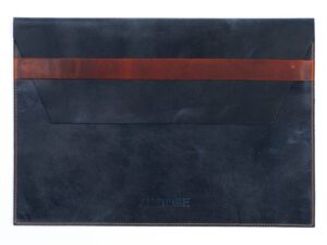 Azure Leather Envelope Laptop Case